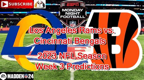 rams vs bengals odds|Los Angeles Rams at Cincinnati Bengals: Game predictions, .